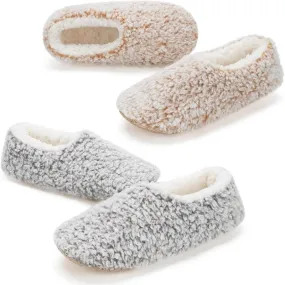 2 Pack Warm Fuzzy Anti Skid – Stay Cozy and Safe Indoors Slippers