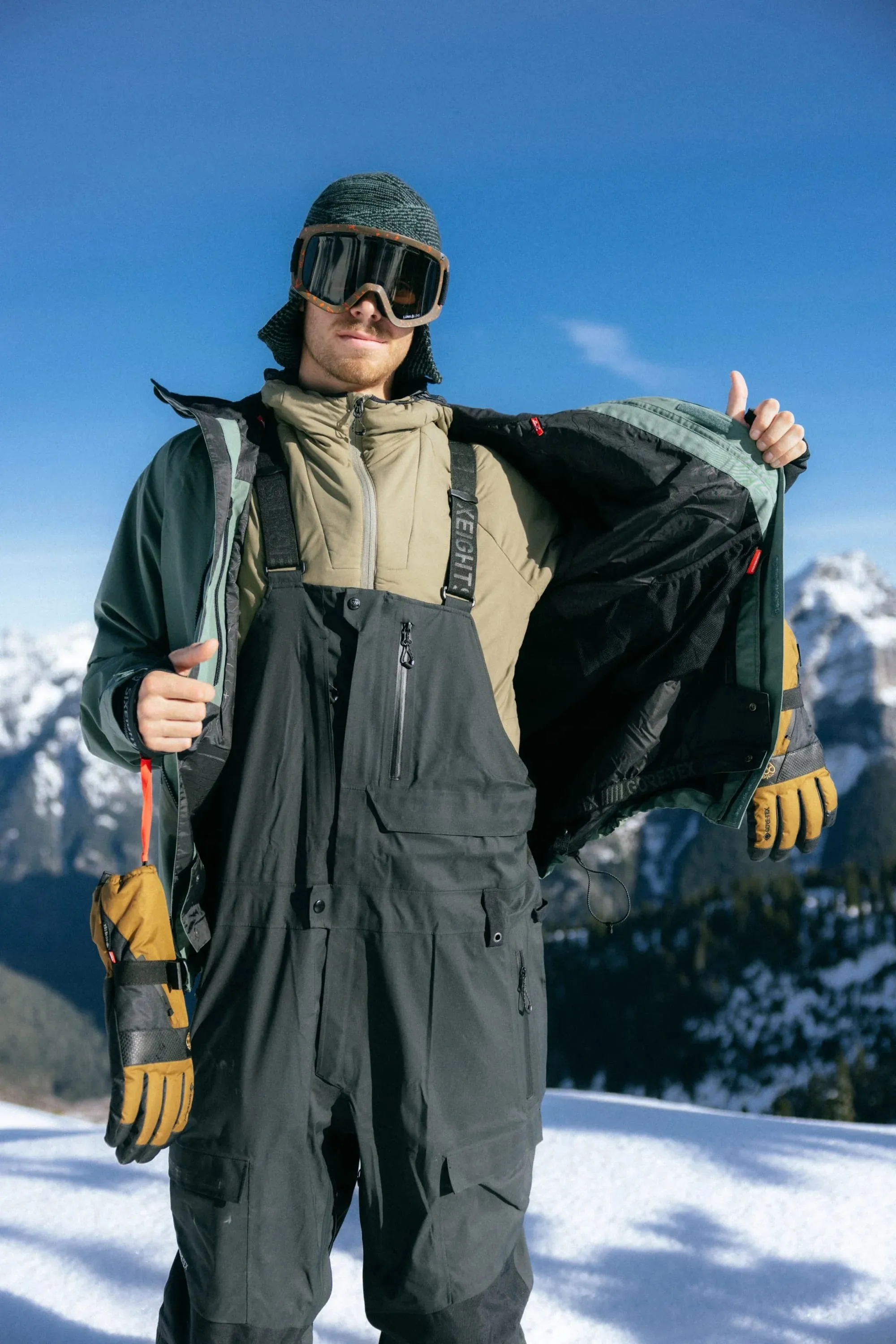686 Mens GORE-TEX Stretch Dispatch Bib - Black