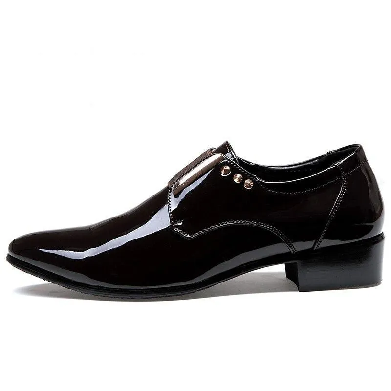 Angelo Ricci™ Glitter Formal Elegant Leather Shoes