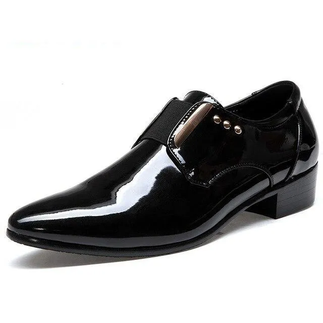 Angelo Ricci™ Glitter Formal Elegant Leather Shoes