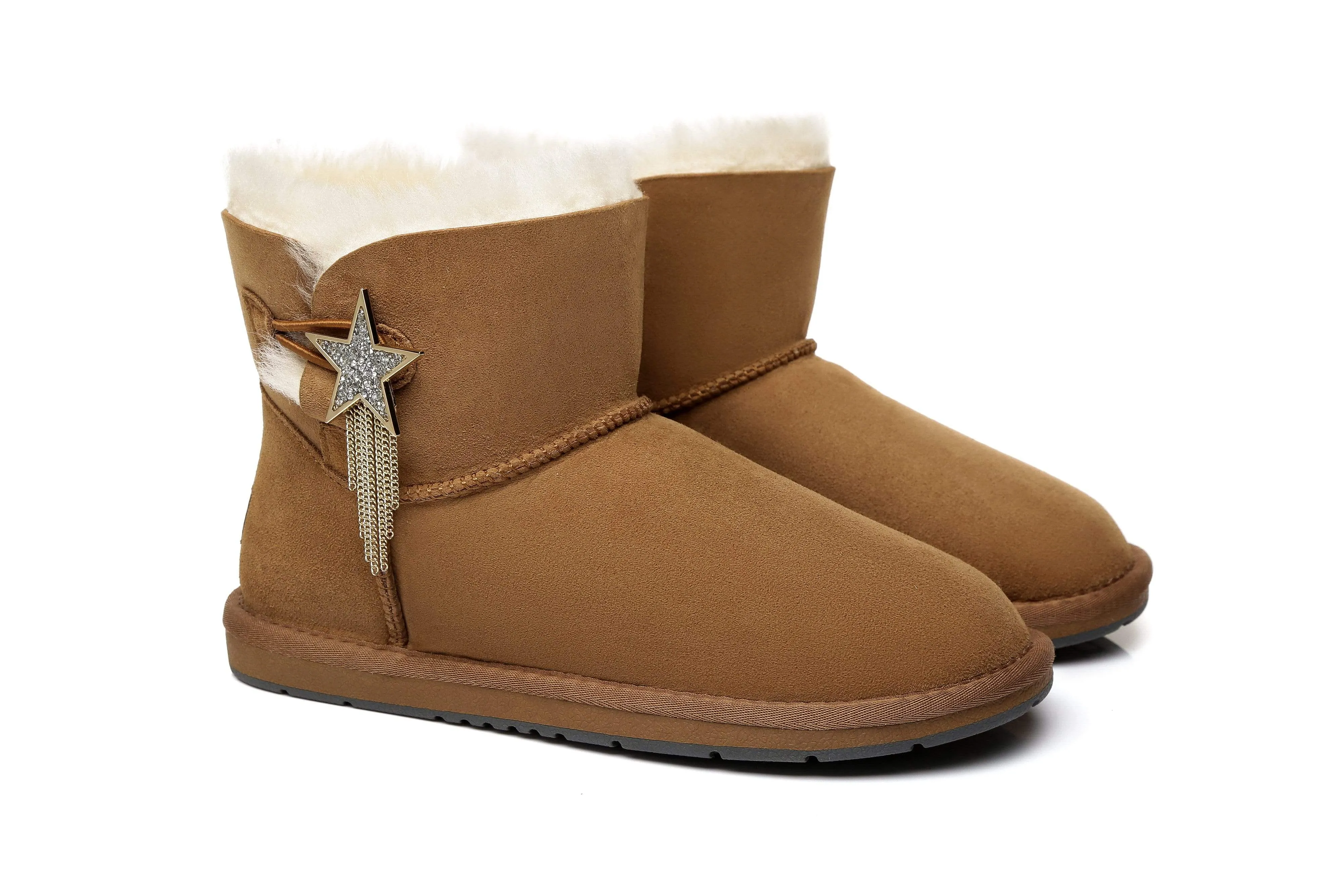 Australian Shepherd® UGG Meteor Mini Boots with Side Star Button