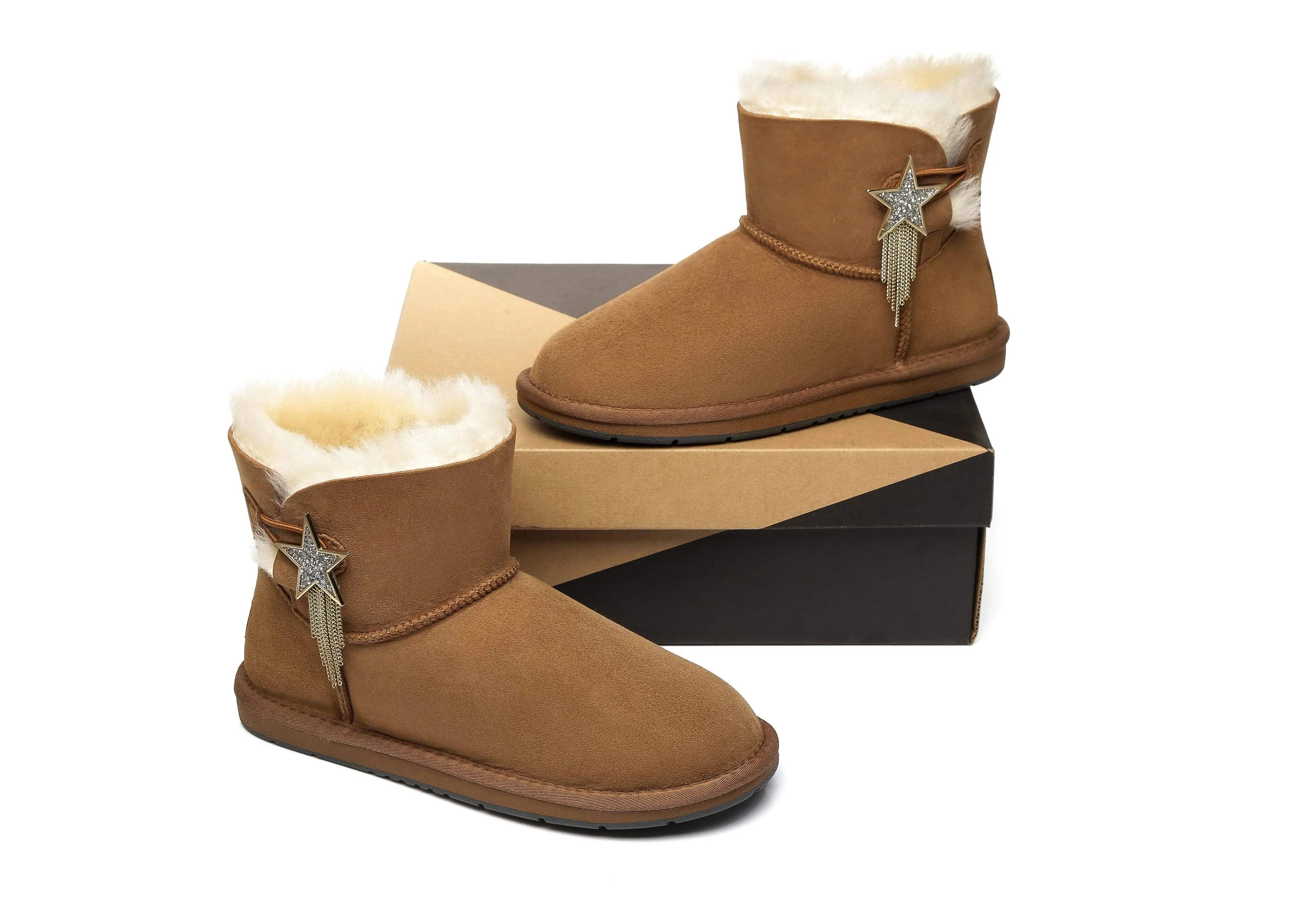 Australian Shepherd® UGG Meteor Mini Boots with Side Star Button