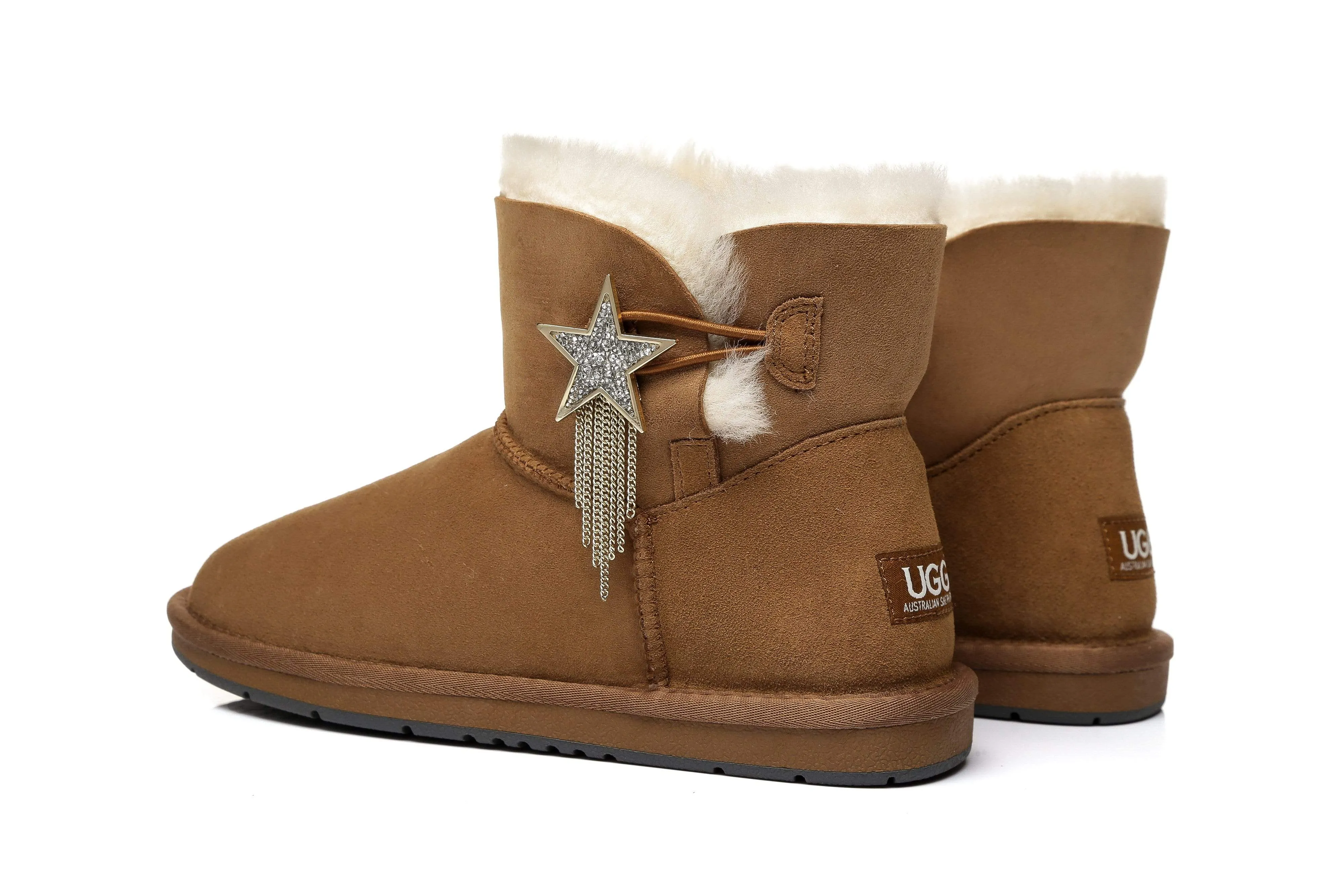 Australian Shepherd® UGG Meteor Mini Boots with Side Star Button