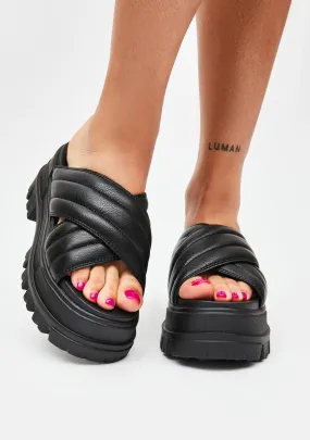 Black Aspha SLD Pool Slippers