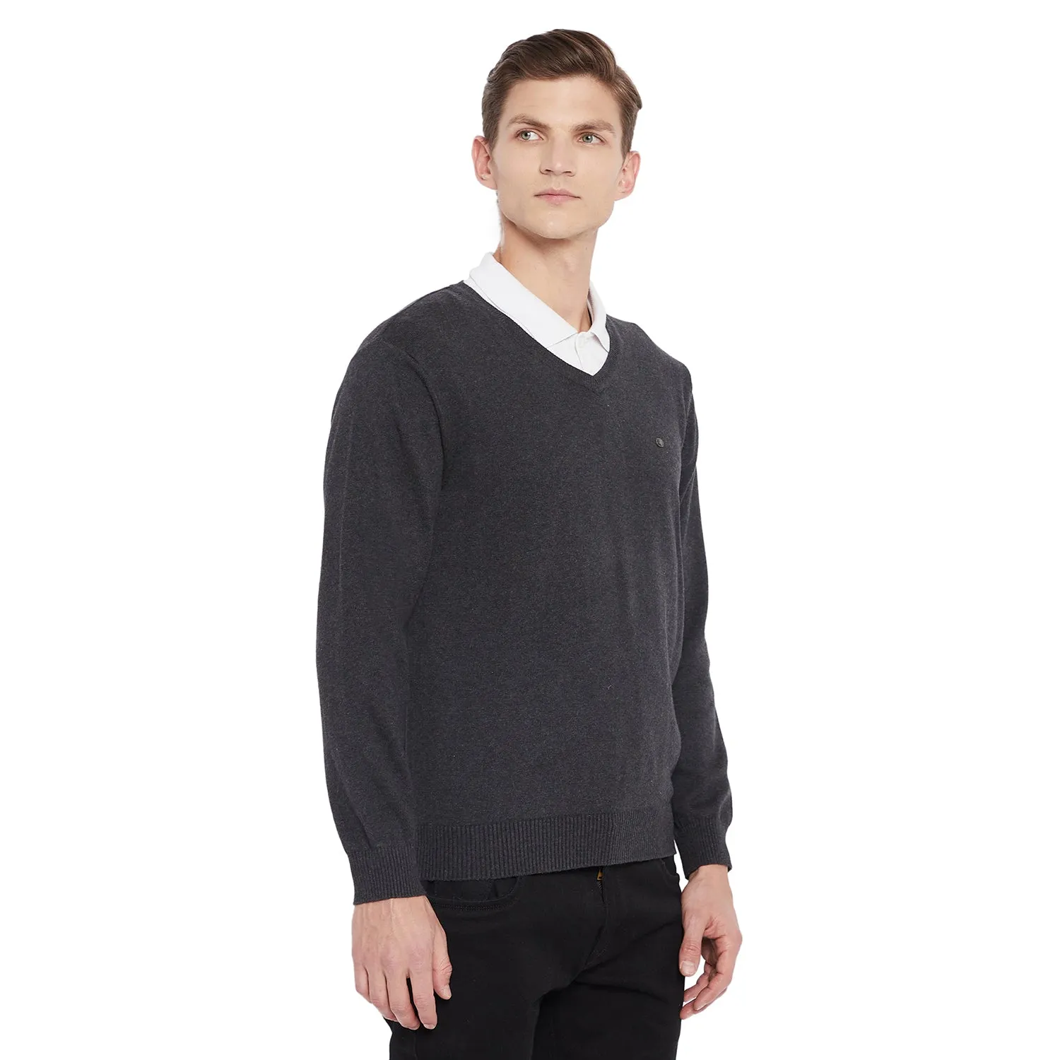 Duke Stardust Men Full Sleeve V Neck Sweater (SDS461)