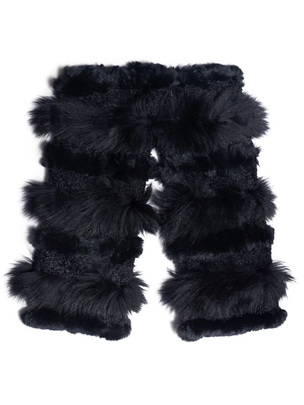 Fox Fur and Rex Rabbit Boot Cover/Leg Warmer