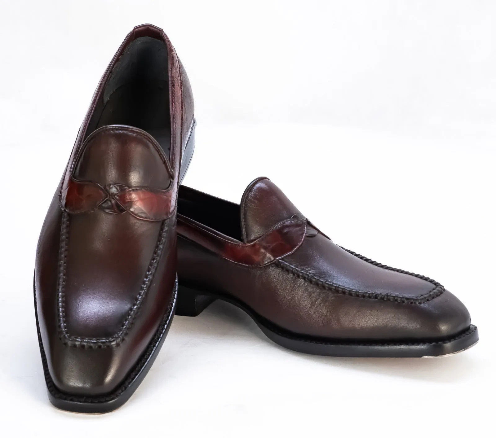 handmade leather Loafers shoes Goodyear welted