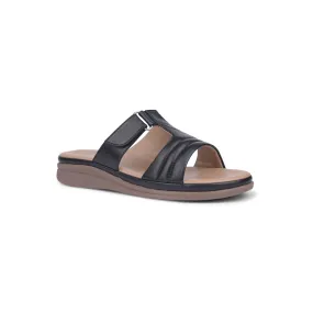 Healers Black Casual Slippers For Women JD-36 By Liberty