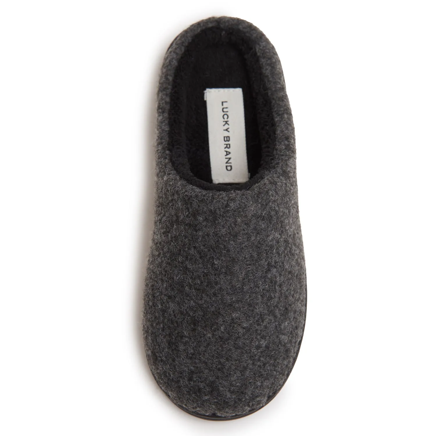 Lucky Brand Boy's Faux Wool Clog Slippers with Memory Foam