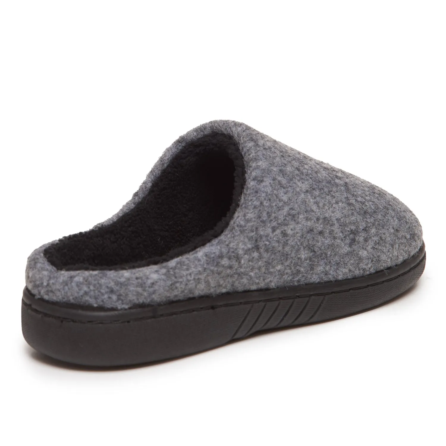 Lucky Brand Boy's Faux Wool Clog Slippers with Memory Foam