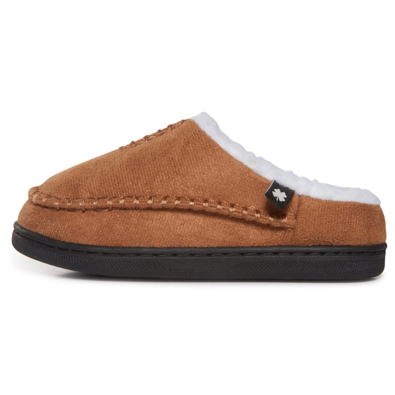 Lucky Brand Boys Micro Suede Clog Slippers, Non Slip Rubber Sole Warm Fuzzy Fluffy House Shoes, Kids Indoor Outdoor Clogs