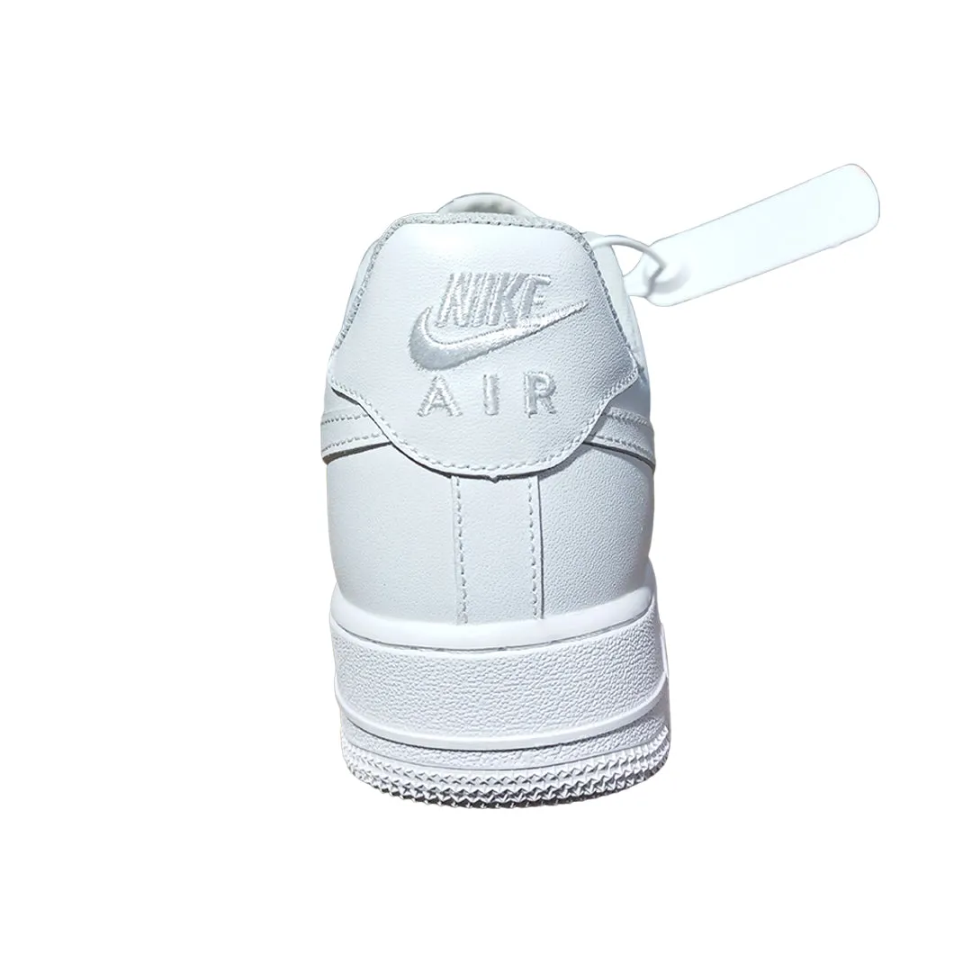 NAF 1 Low - Triple White | All-White Sneakers for Men & Women | Stylish Minimalist Shoes | Comfortable Casual Footwear | Available in Pakistan