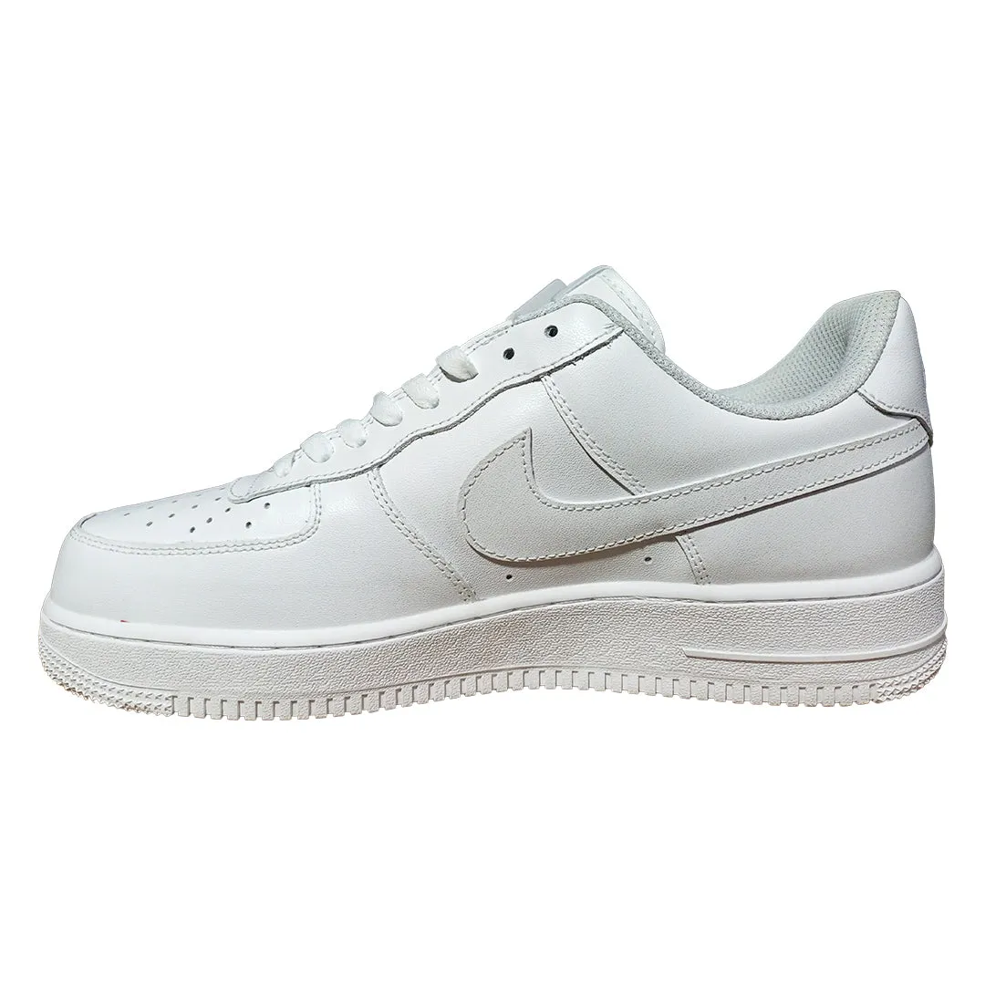 NAF 1 Low - Triple White | All-White Sneakers for Men & Women | Stylish Minimalist Shoes | Comfortable Casual Footwear | Available in Pakistan