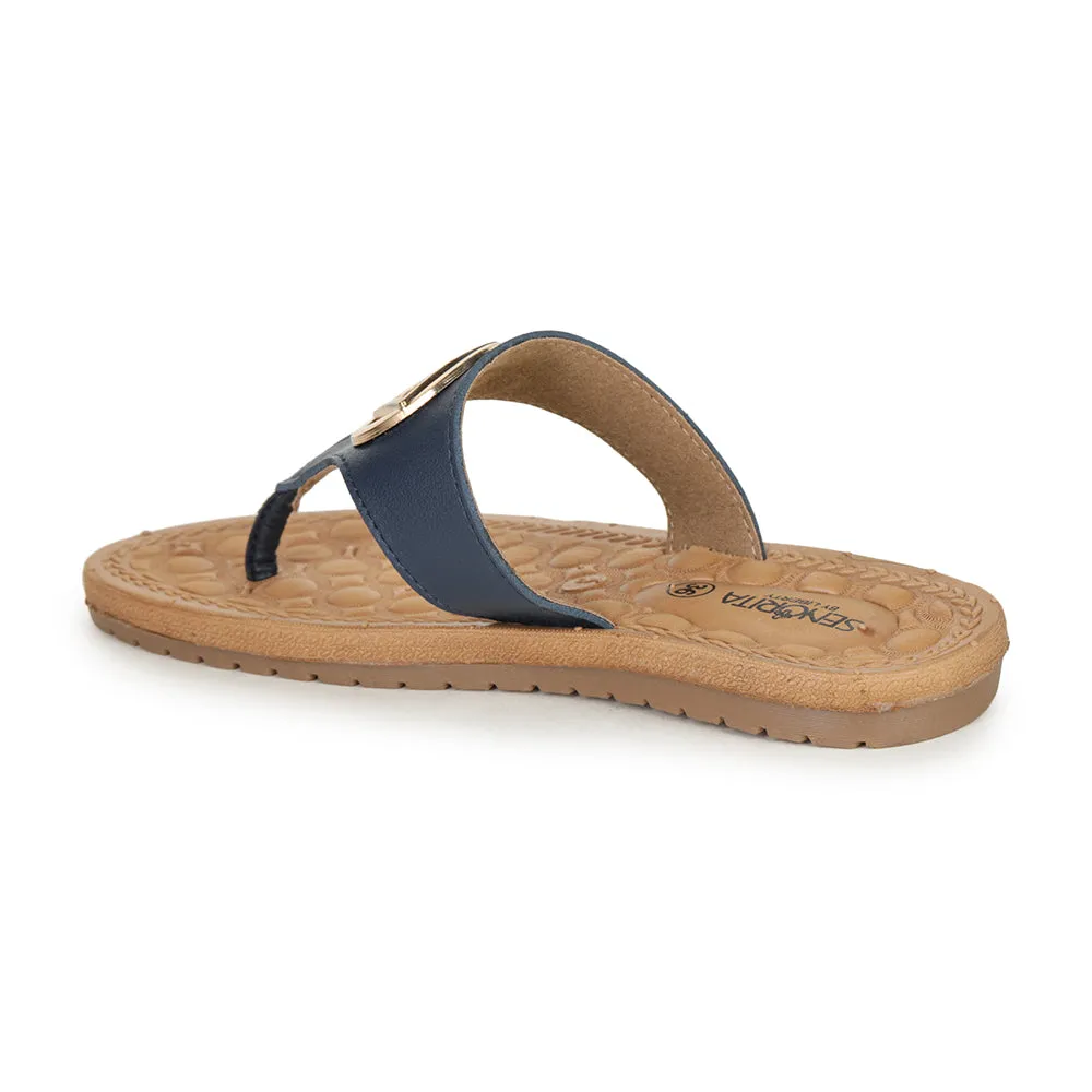Senorita Casual Blue Slipper For Women CH-509 By Liberty