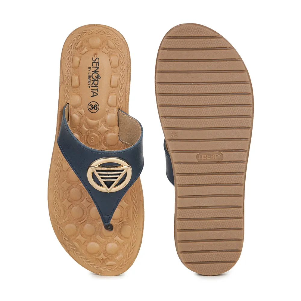 Senorita Casual Blue Slipper For Women CH-509 By Liberty