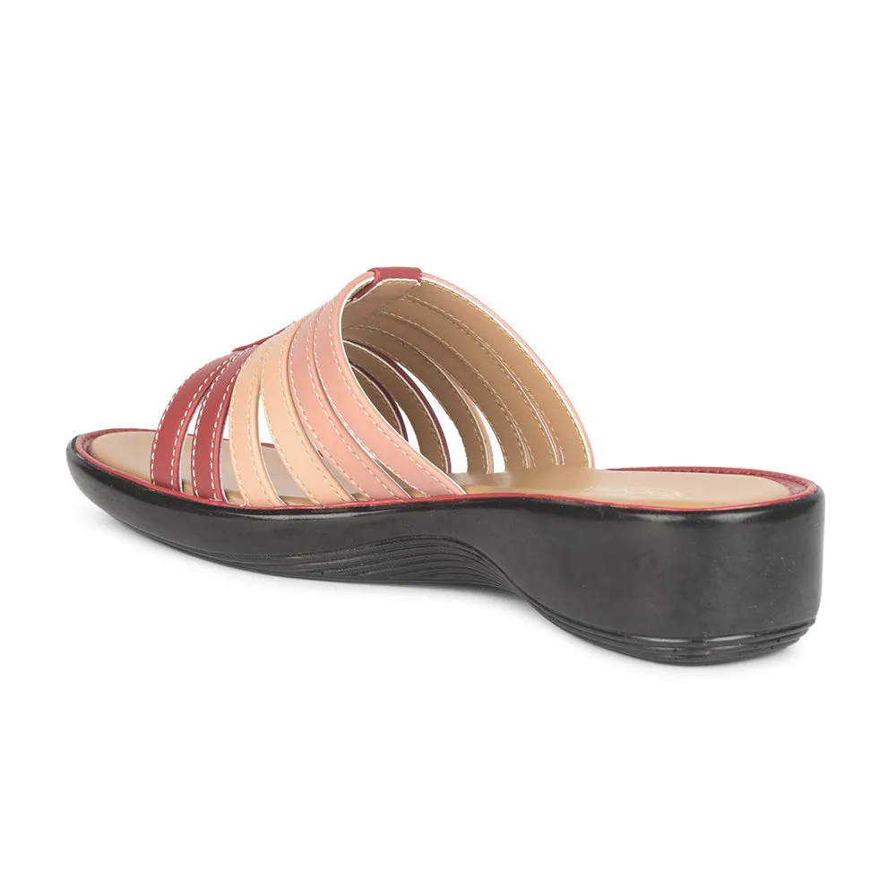 Senorita Casual (Red) Slippers For Ladies DZL-810 By Liberty