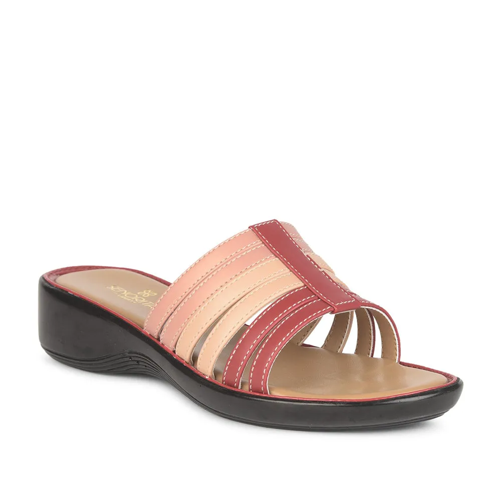 Senorita Casual (Red) Slippers For Ladies DZL-810 By Liberty
