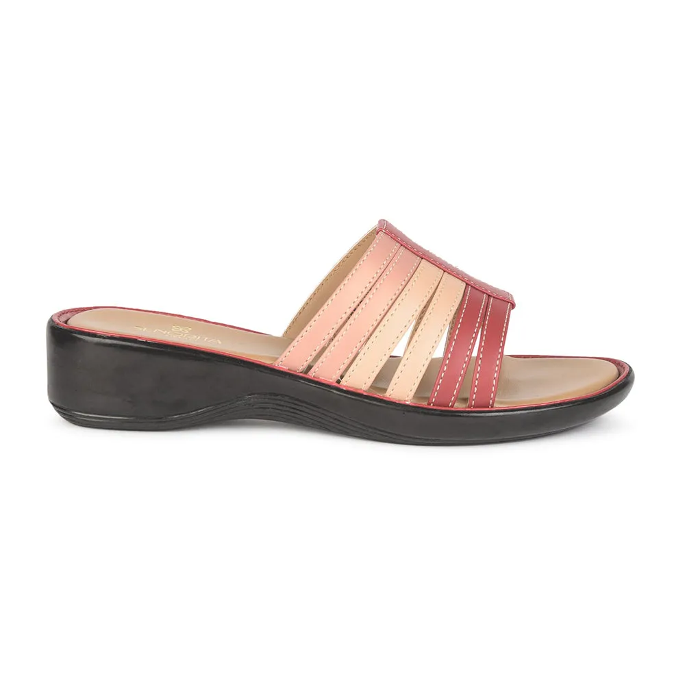 Senorita Casual (Red) Slippers For Ladies DZL-810 By Liberty