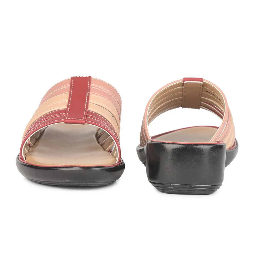 Senorita Casual (Red) Slippers For Ladies DZL-810 By Liberty