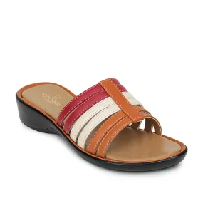 Senorita Casual (Tan) Slippers For Women DZL-810 By Liberty