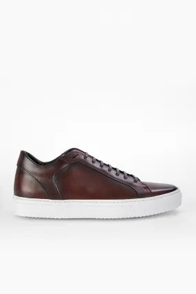 SOHO chestnut patina sneakers.