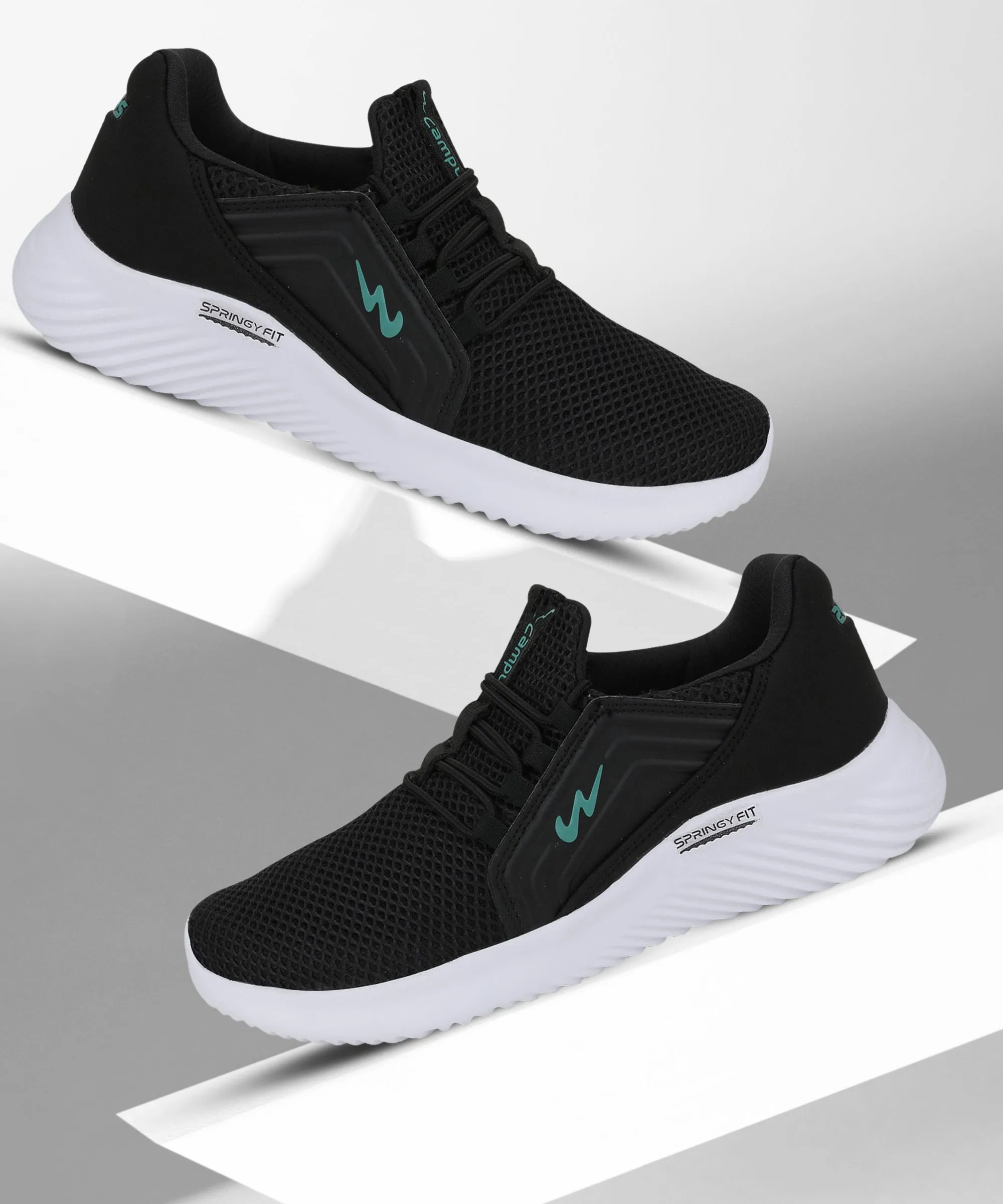 TYSON Pro Black Men's Walking Shoes