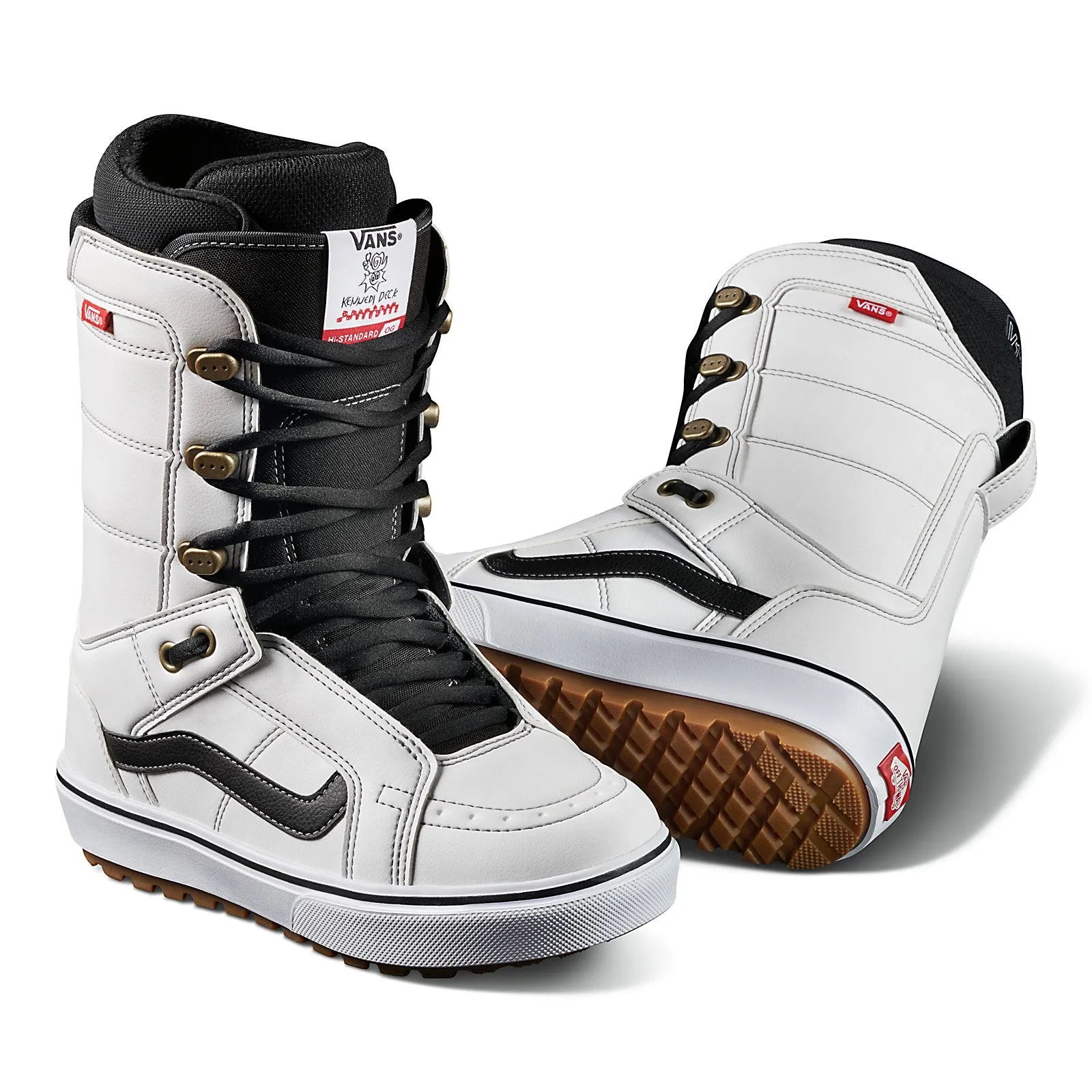Vans Women's Kennedi Deck Hi-Standard OG Snowboard Boots - White/Black