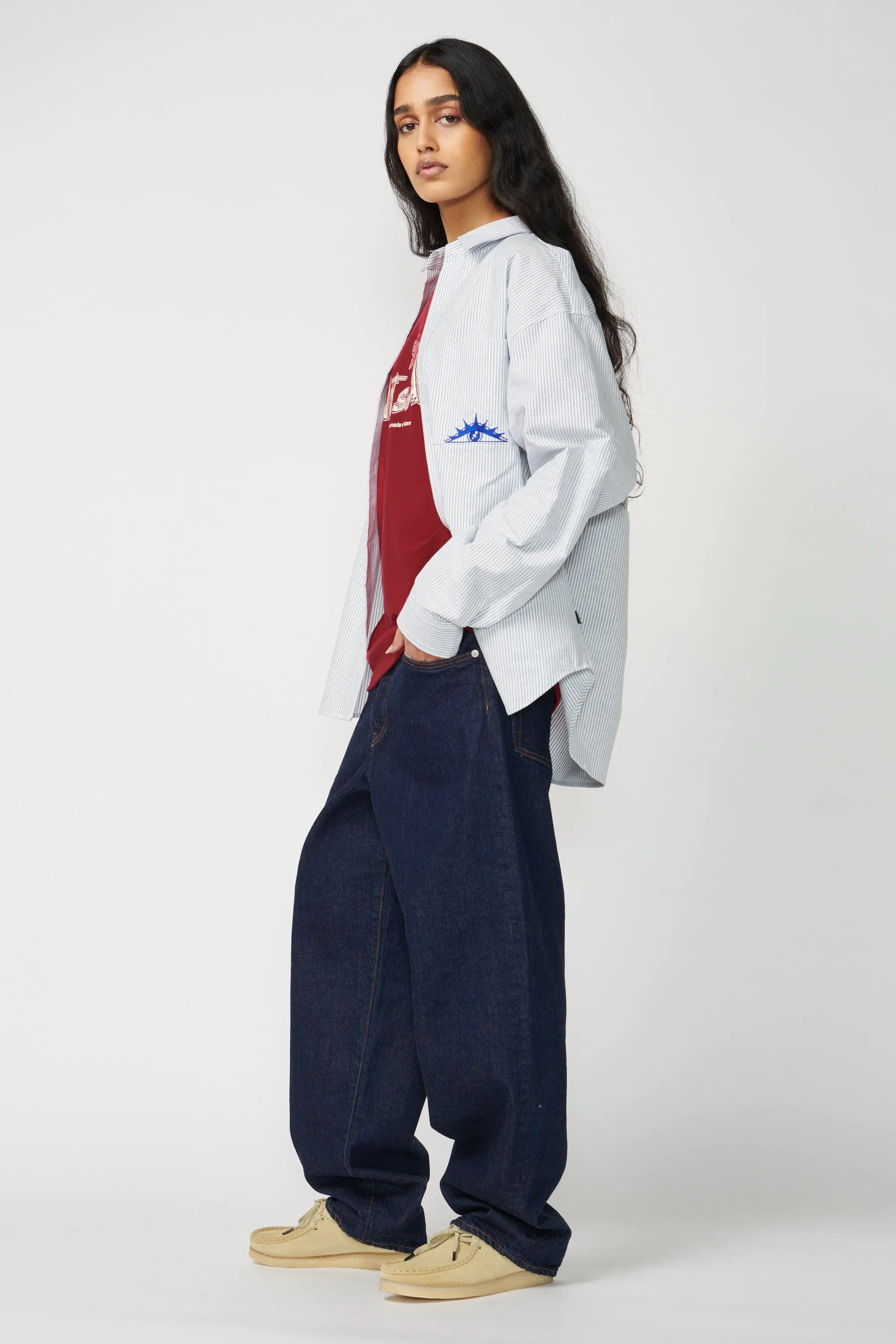 Wide Leg Denim Pants