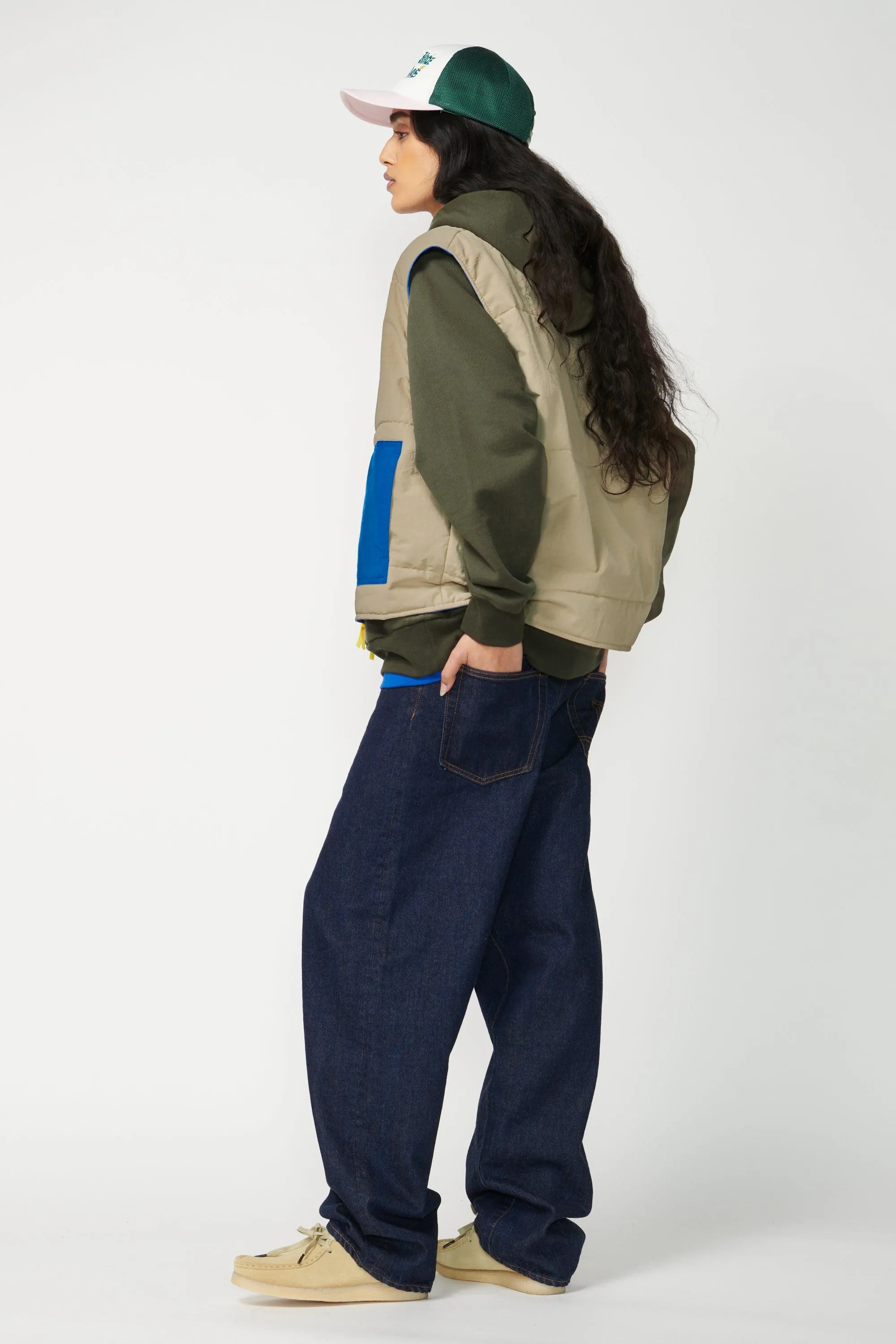 Wide Leg Denim Pants