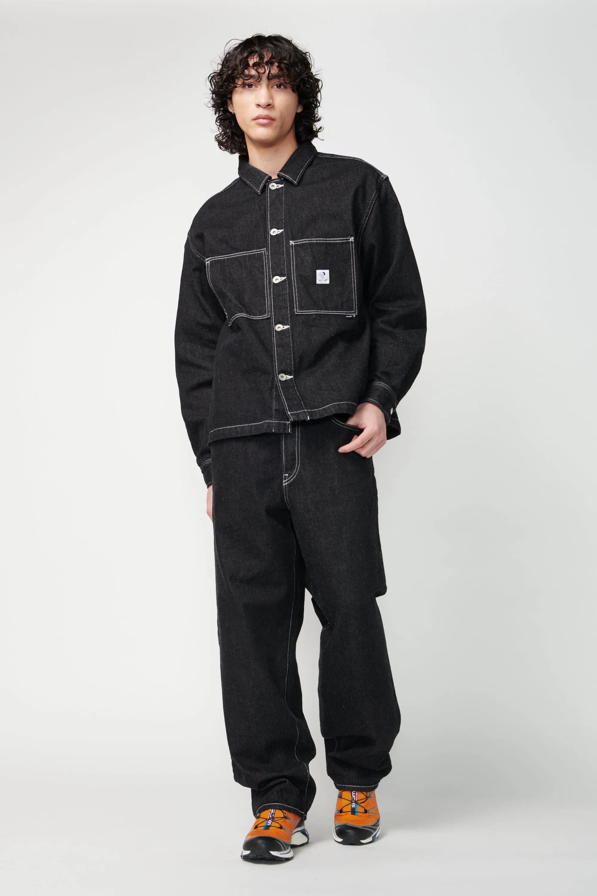 Wide Leg Denim Pants
