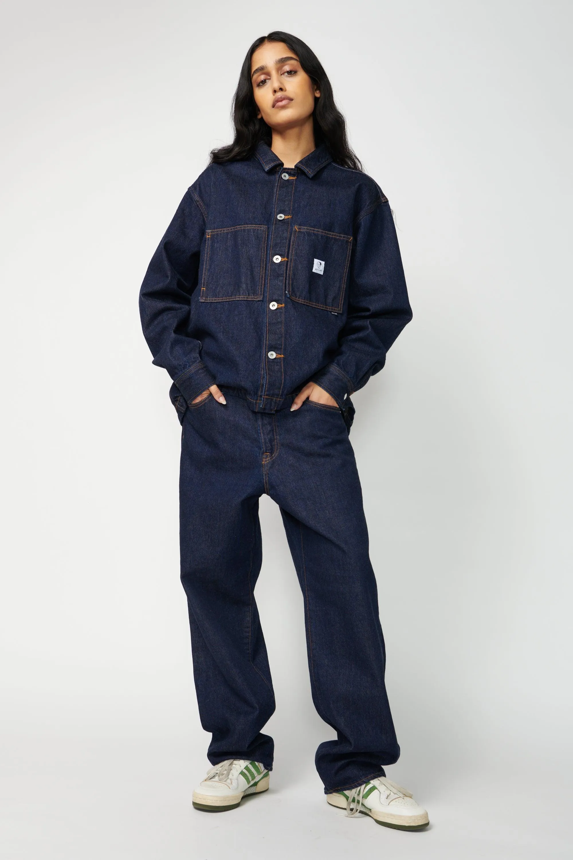 Wide Leg Denim Pants