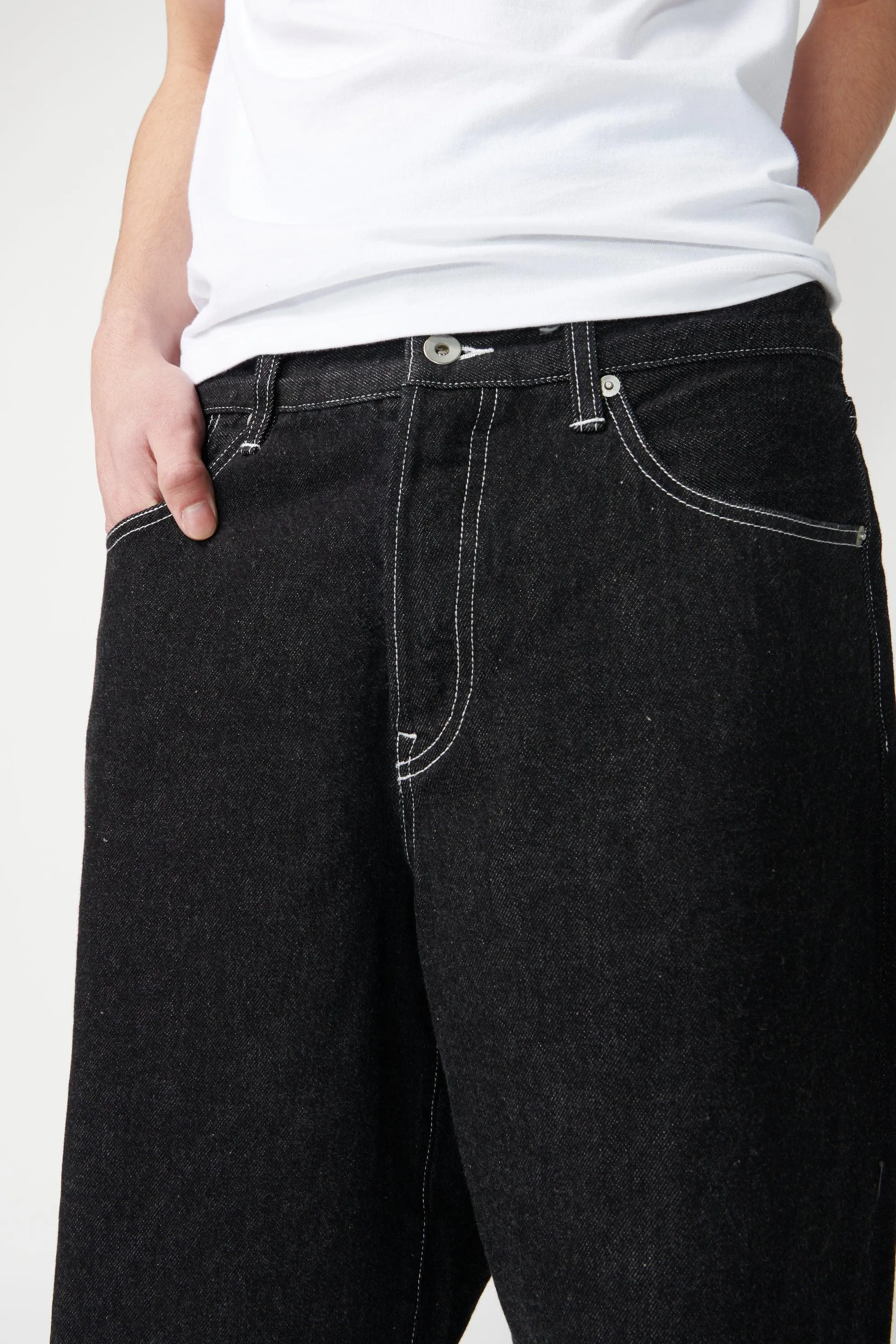 Wide Leg Denim Pants