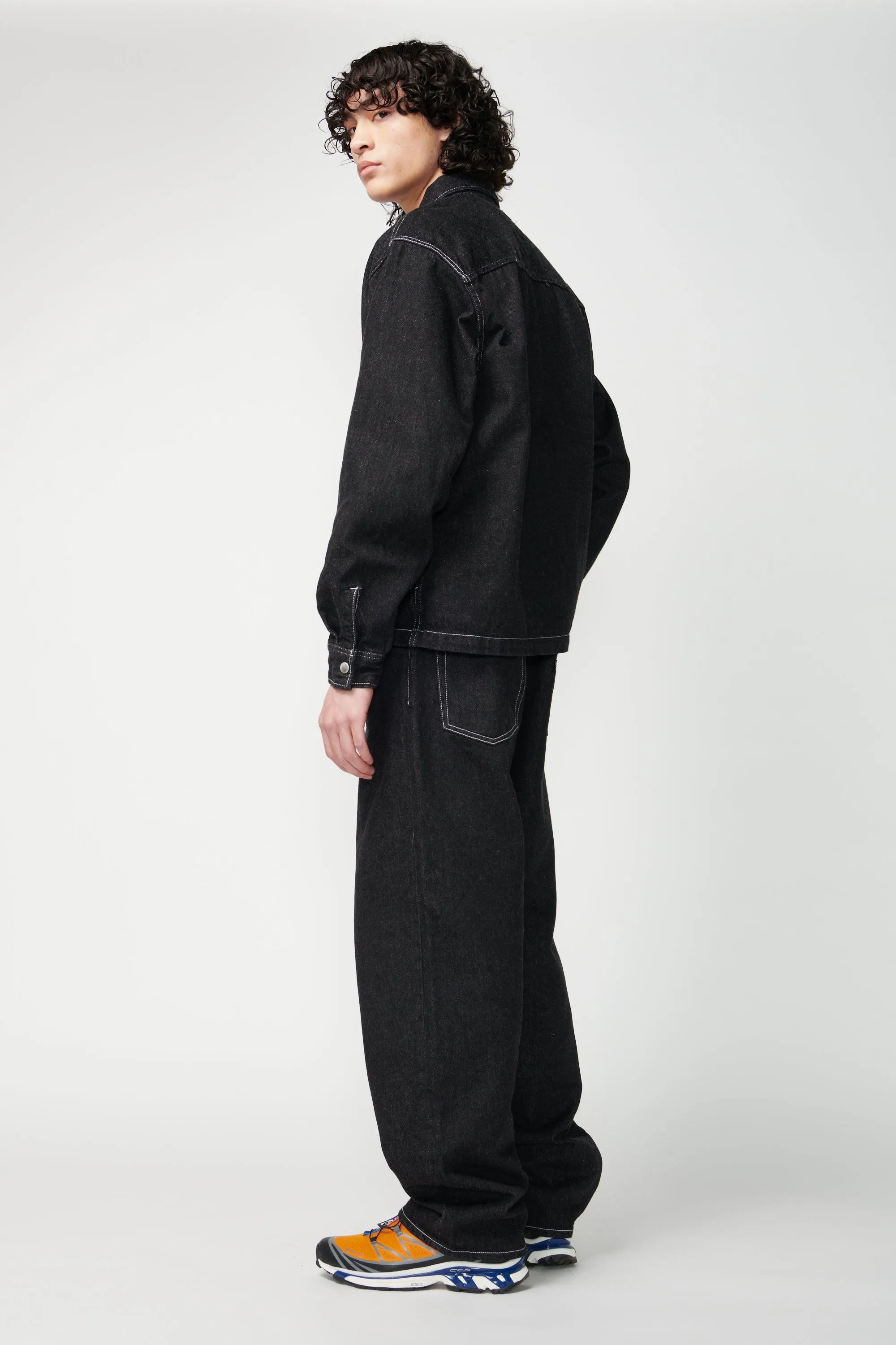 Wide Leg Denim Pants