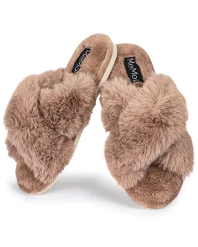 Women's Beverly Faux Fur Memory Foam Plush Slipper