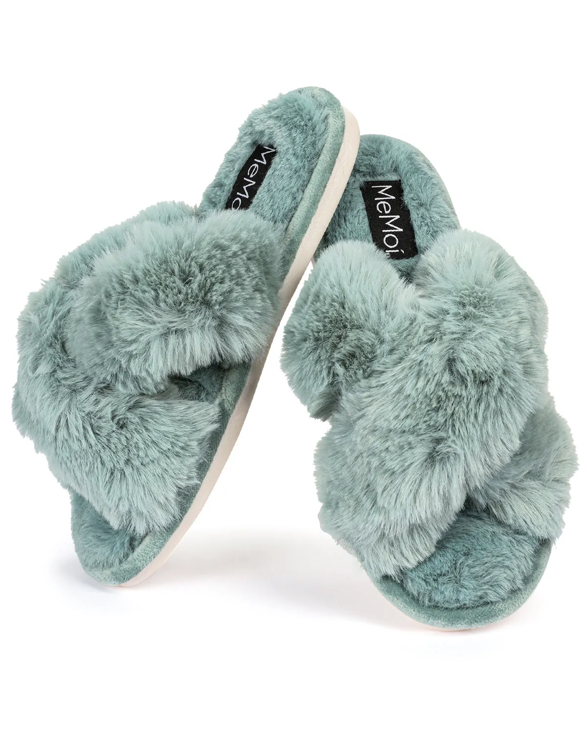 Women's Beverly Faux Fur Memory Foam Plush Slipper