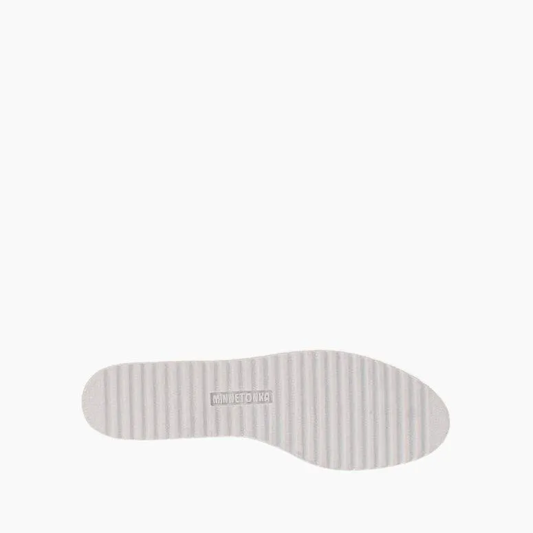 Women's Deerskin Gore Front Moccasin in White