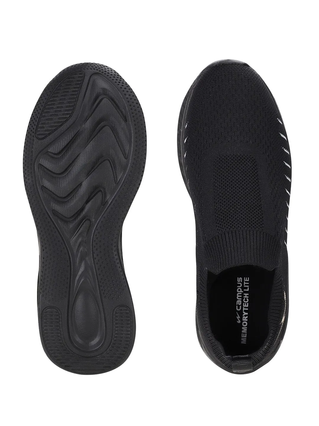 YESTER Black Men's Walking Shoes
