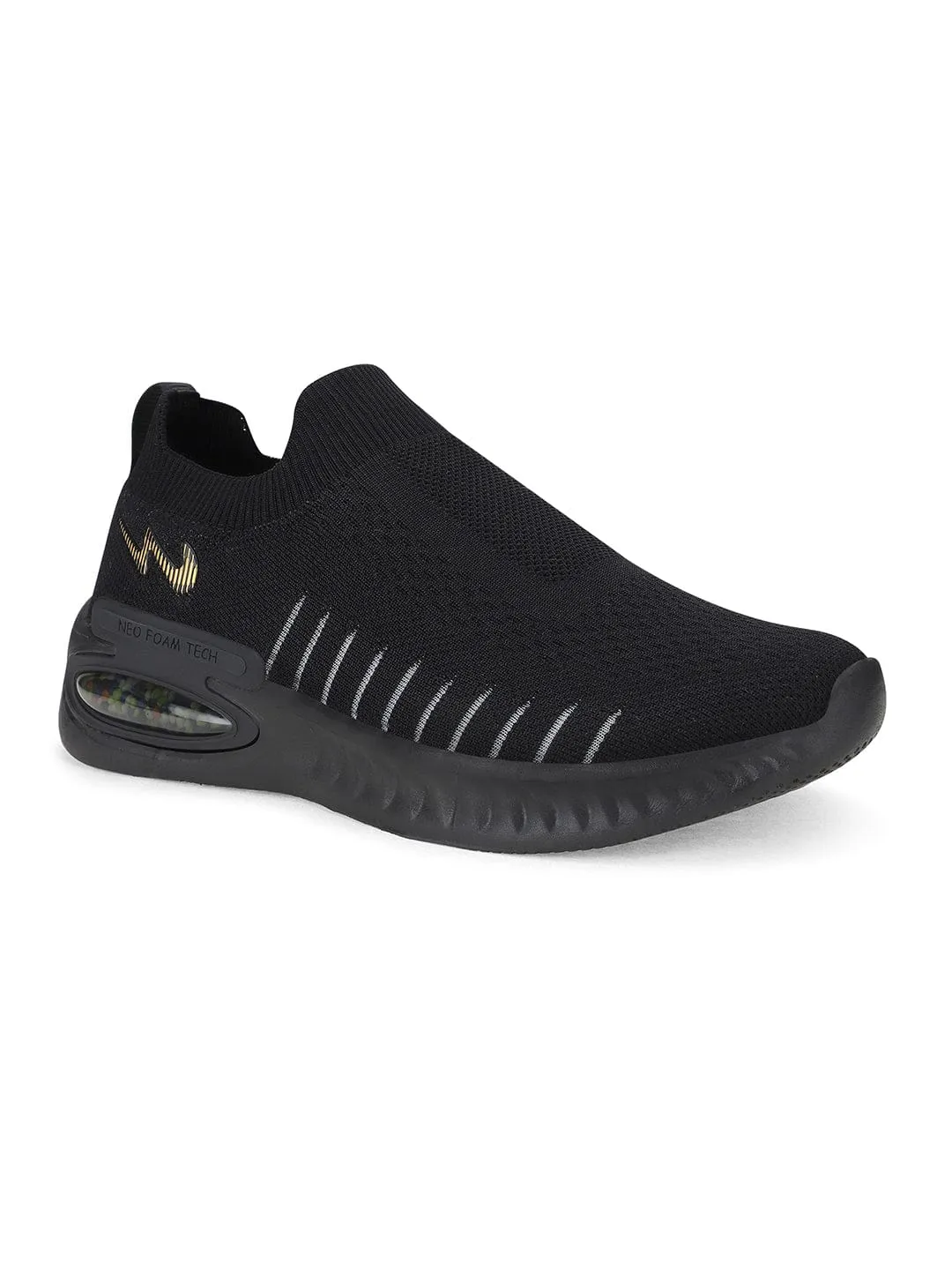 YESTER Black Men's Walking Shoes