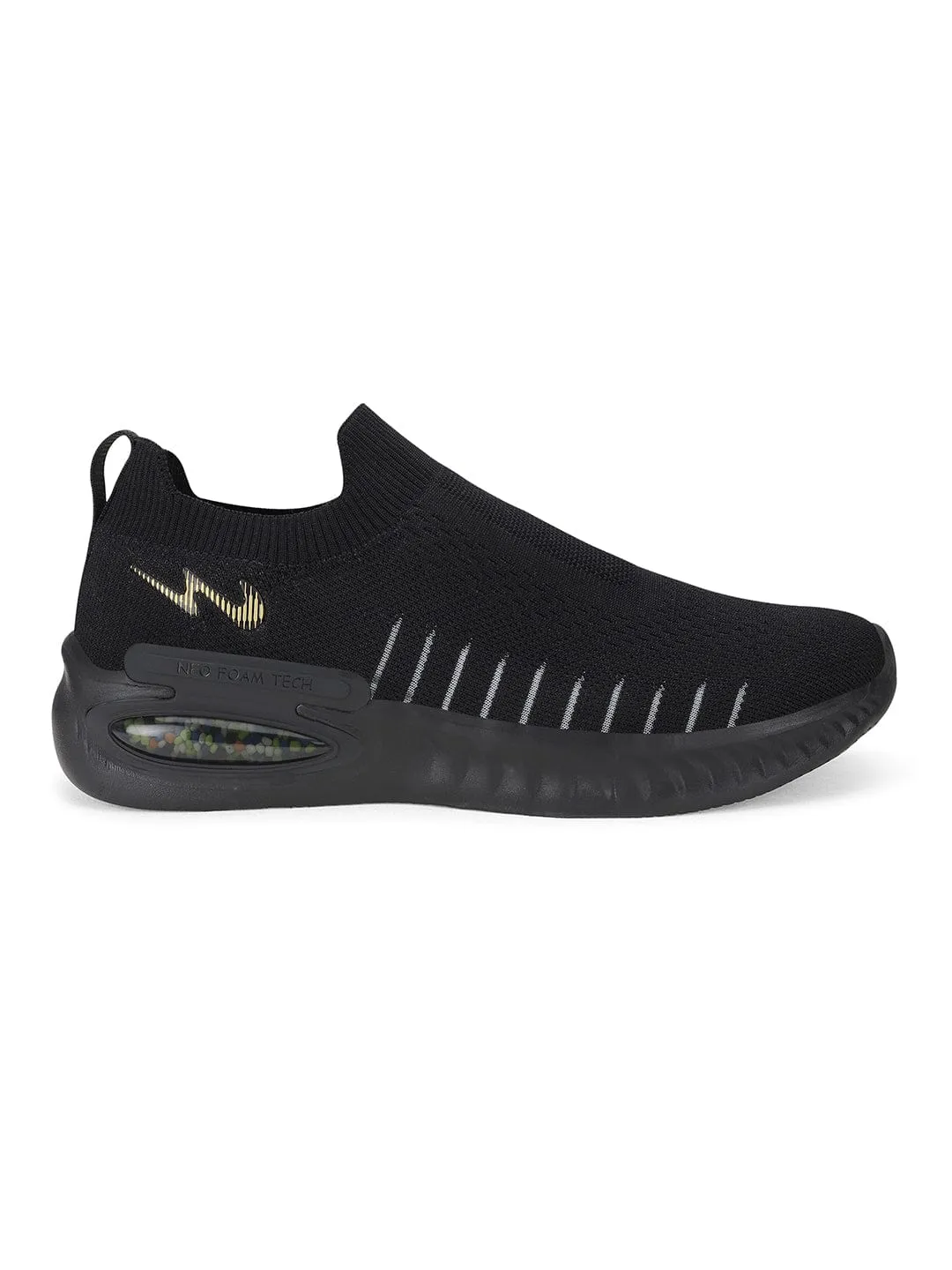 YESTER Black Men's Walking Shoes